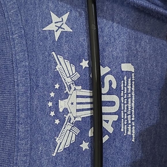 Blue 2AUSA 1776 patriot American flag size XL crewneck t-shirt - Picture 4 of 7